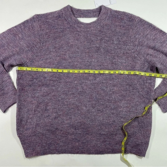 New Design History Criss Cross Open Back Sweater Purple - Picture 5 of 6